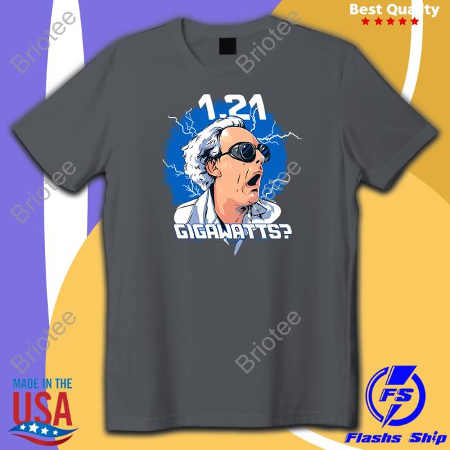 Back To The Future Merch Michael J Fox 1.21 Gigawatts Shirt Christopher Lloyd