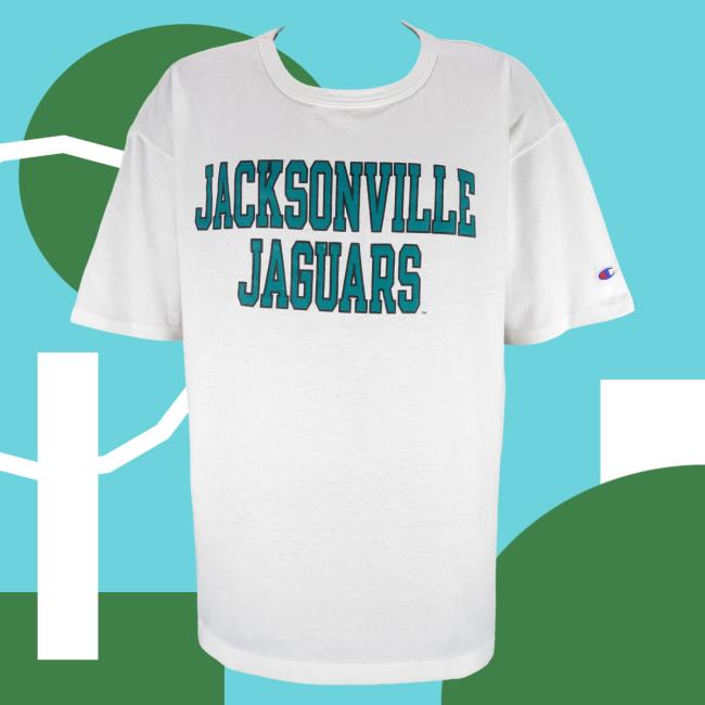 Official Vintage Club Clothing Champion - Jacksonville Jaguars Big Spell-Out Popover Shirt 1990S Xx-Large