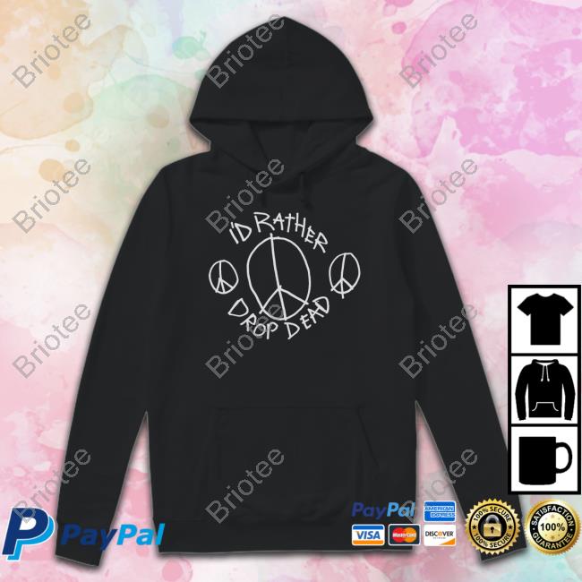 Official Grandson Merch I'd Rather Drop Dead Peace Cap