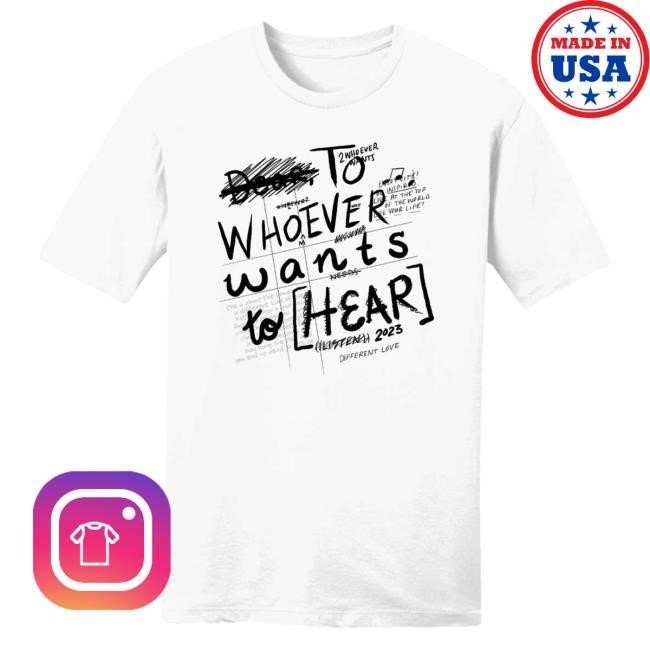 Official Dream Merch | To Whoever Wants To Hear Top Shirt - Dream Smile Clothing Shop Apparel