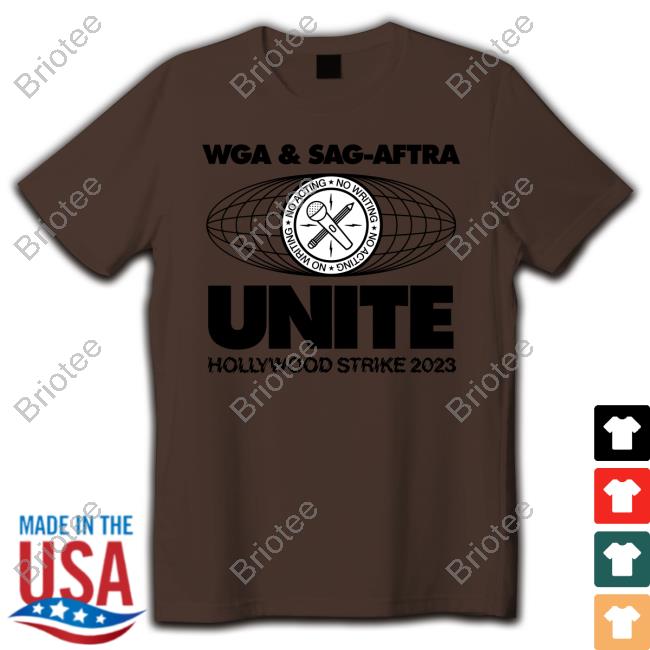 Transfigure Print Co Wga & Sag-Aftra Unite Hollywood Strike 2023 Sweatshirt