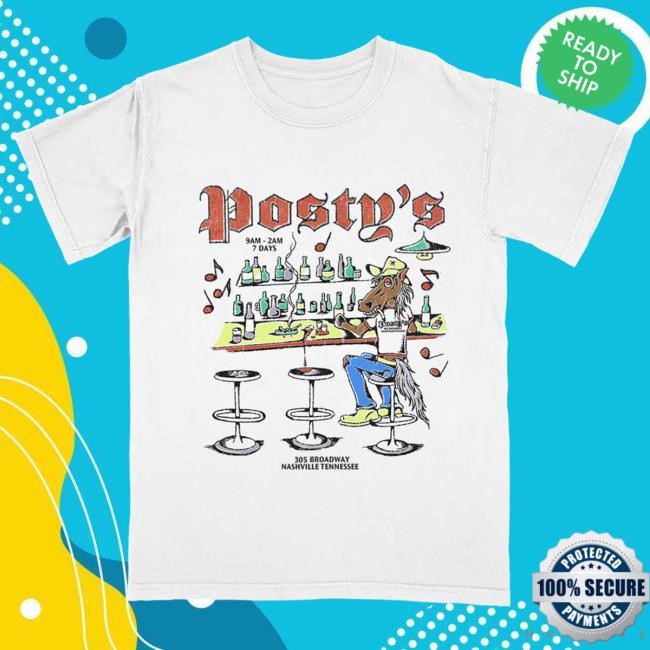 Official Post Malone Merch Store Lead a Horse to Posty's New Shirt