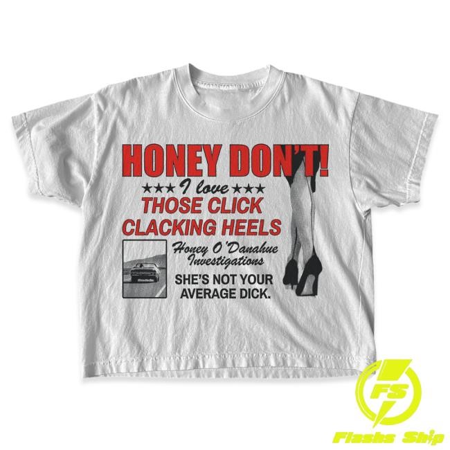 Official Super Yaki & Honey Don't Present: Click Clacking Heels - Wide New Shirt SuperYaki