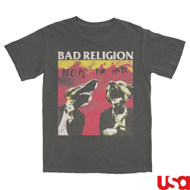Official Kings Road Merch Store Bad Religion Distressed Recipe For Hate Tee (Pepper) BadReligion Kings Road Shop