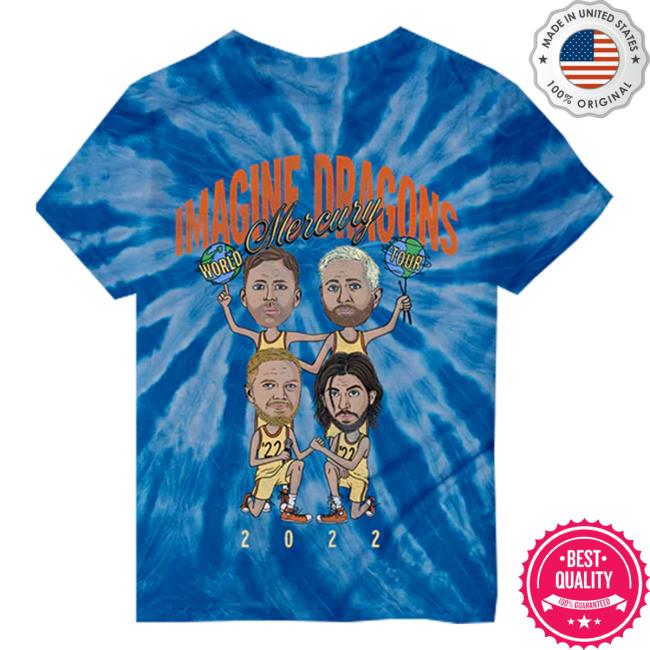 Official Imagine Dragons Apparel Store Merch Mercury Cartoon Tie Dye Tee Imagine Dragons Shop