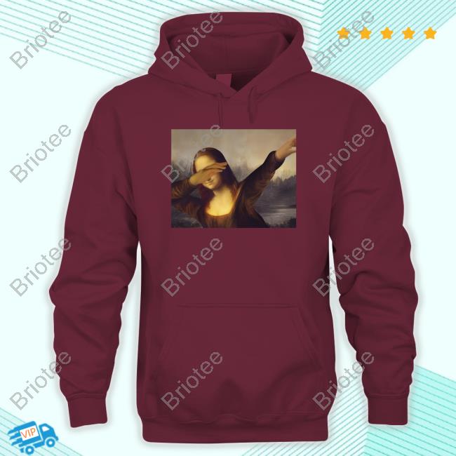 Dabbing Mona Lisa Dab Hiphop Tee Shirt Official Dabbing Mona Lisa Top Shirt