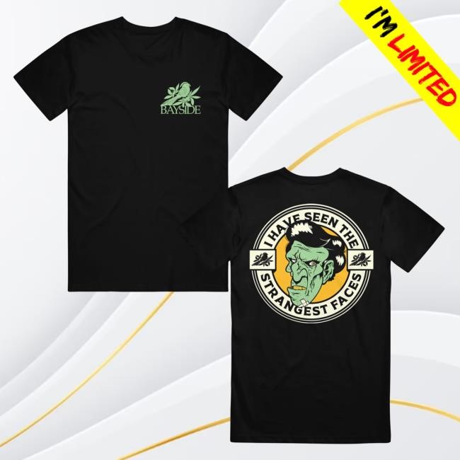 Official Bayside Merch Shop Strangest Faces New T-Shirt Bayside