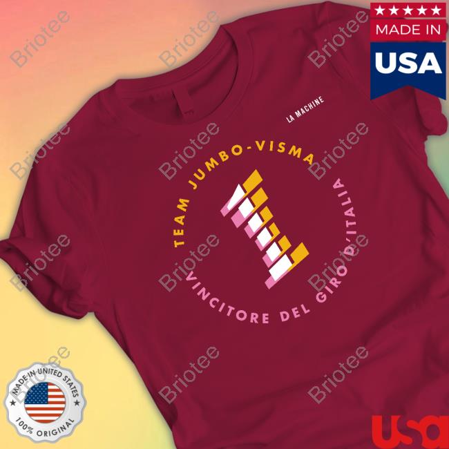 Official La Machine Team Jumbo Visma Vincitore Del Giro D'italia Shirt
