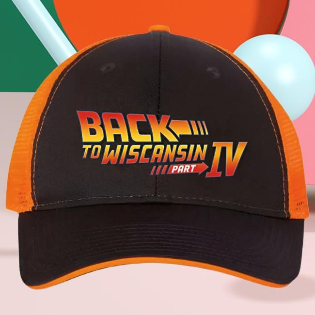 Back to Wiscansin Mesh Hat Black/Orange Nappy Boy Entertainment