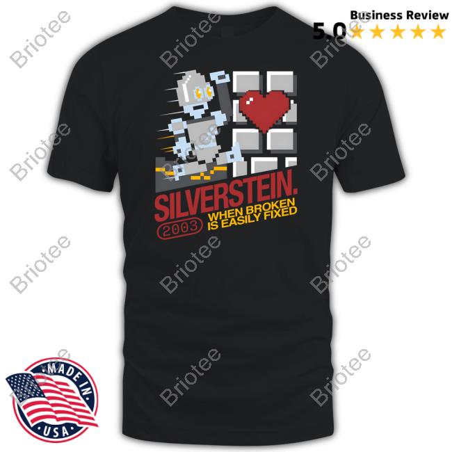 Official Silverstein Store Video Game When Broken Is Easily Fixed 2003 Shirt