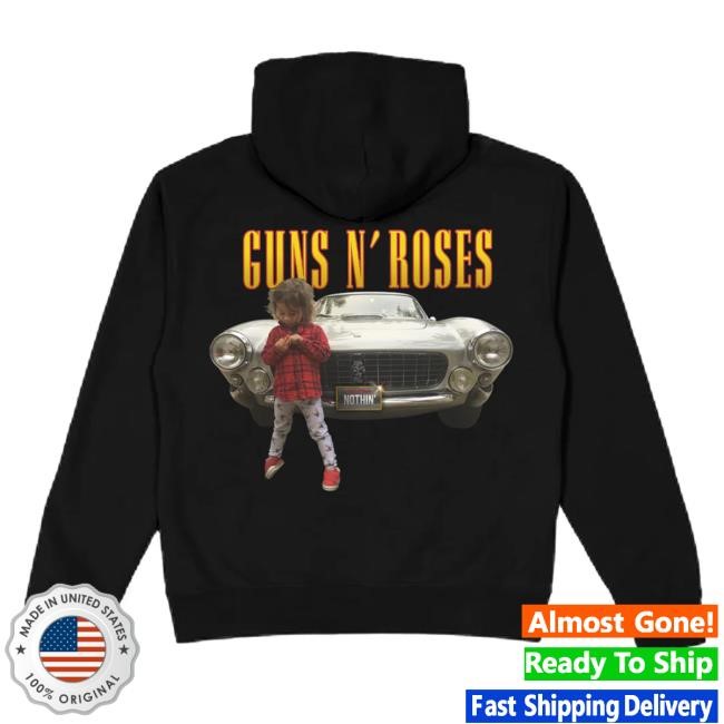 Official Guns N Roses Merch Store Nothin’ Black Hoody Guns N’ Roses
