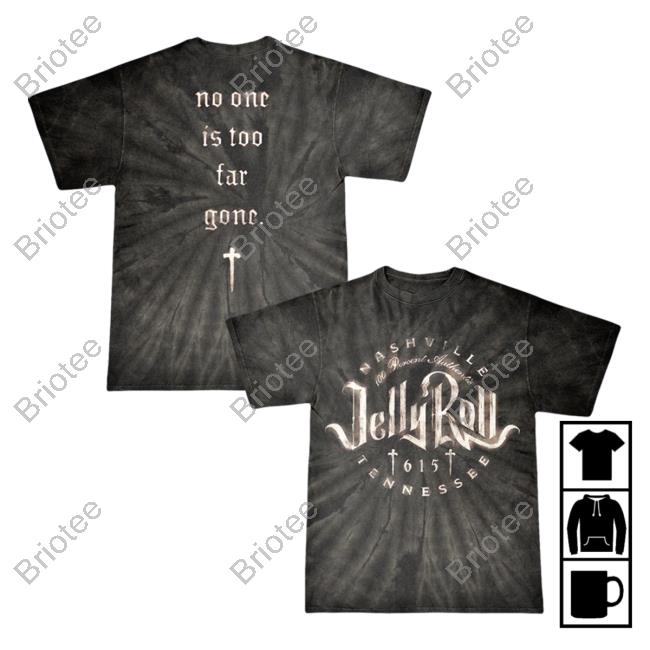 Official Jelly Roll Clothing Shop Merch Logo Tie Dye T Shirt Jellyroll615 Store