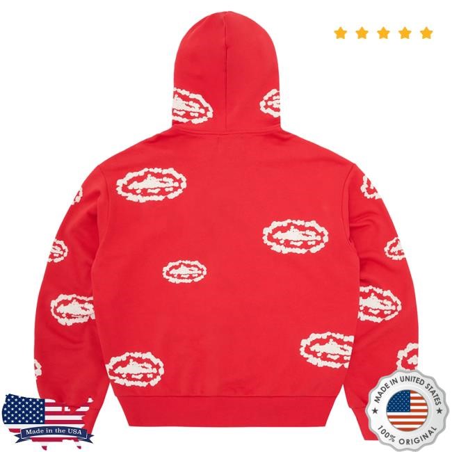 Crtz Island Wreath Zip Hoodie [Red] | Corteiz Rules The World