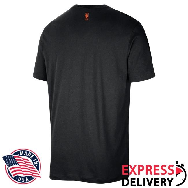 Official Madison Square Garden New York Knicks Nike Knicks Essentials Relaxed Black Tees MSG Shop