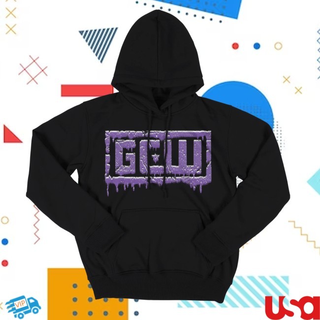 Purple/White Paint Drip New Tee GCW Merch