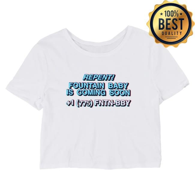 Official Interscope Records Merch Store Amaarae Fountain Baby Crop Top White Shirt New