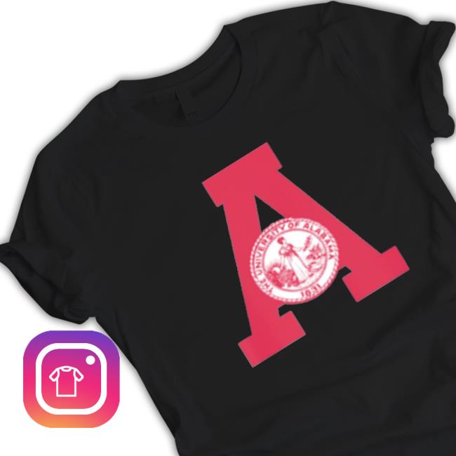 Top homefield white university of Alabama seal official art Shirt