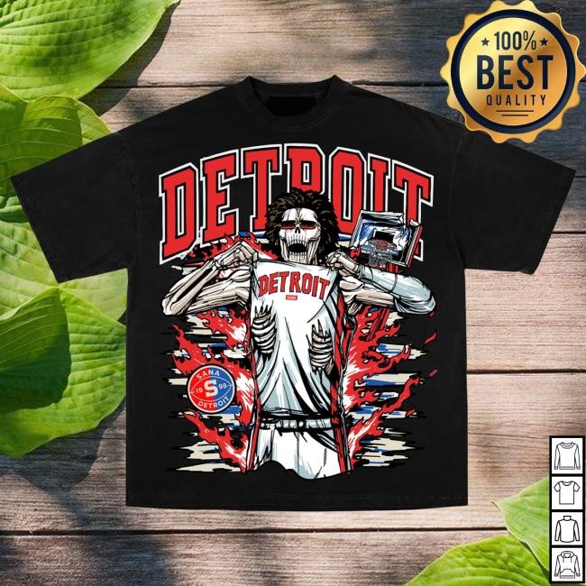 Official Sana Detroit Merch Store Shop Motor Muscle Tee- Black