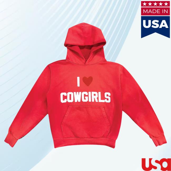 Official Morgan Wallen Merch Store Morgan Wallen I Heart Cowgirls Attractive Hoodie MorganWallen