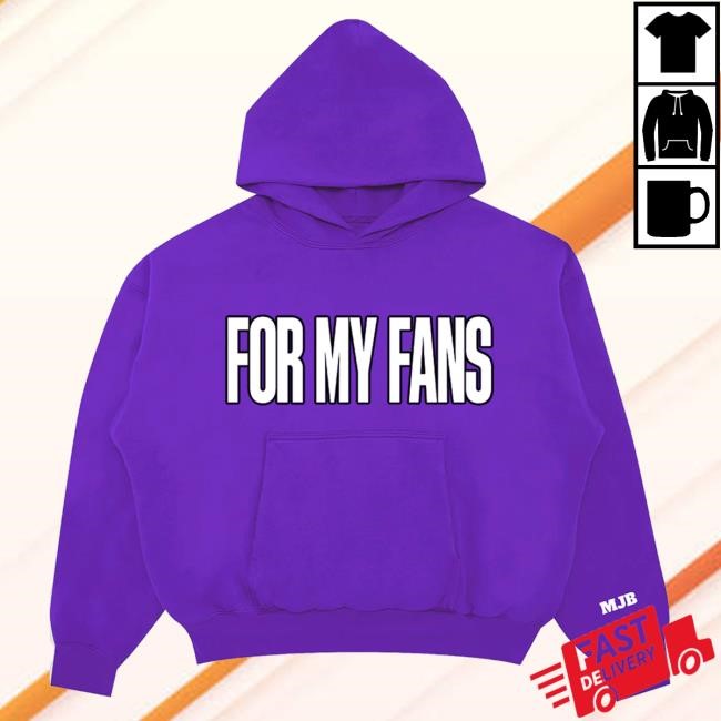 Mary J. Blige Chenille Patch "For My Fans" Purple Hoodies Mary J Blige Official