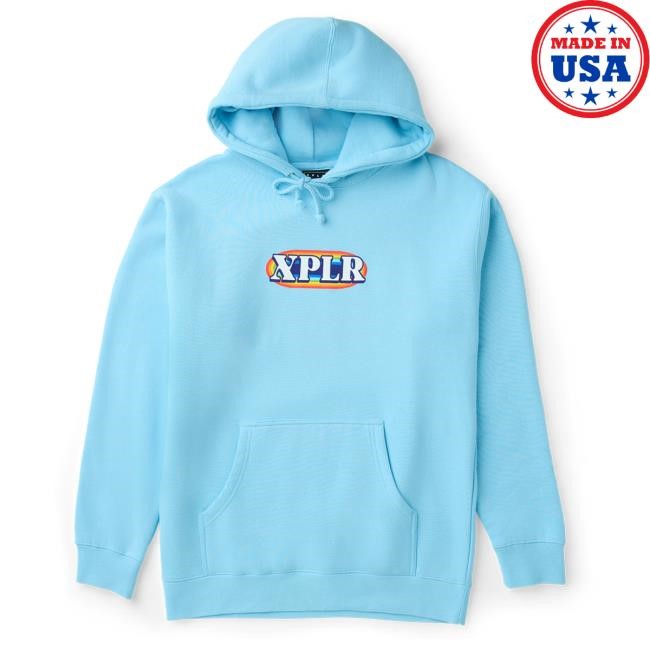 Sam And Colby Merch Store Xplr Shop Vessels Aqua Popover Hoodie