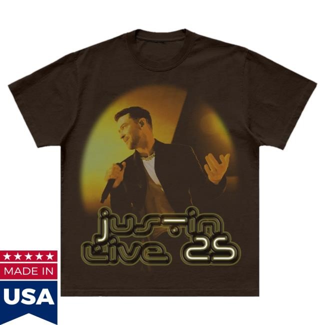Official Justin Timberlake Circle Photo Top Shirt