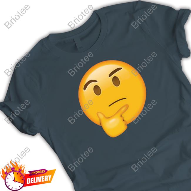 Official Curious Thinking Face Text Icon T-Shirt