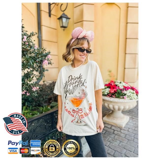 Drink Around the World Tee - Martini Variant | The Lost Bros Official Merch Store