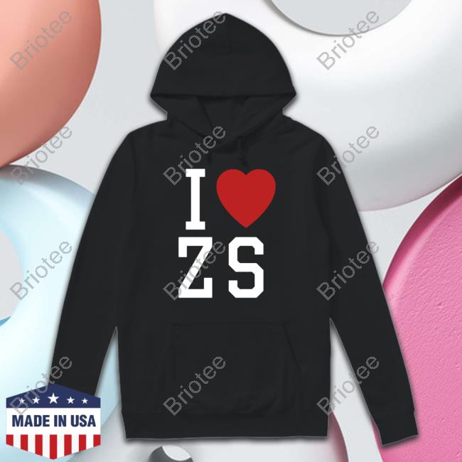 I Love ZS Zack Snyder Black Hoodie