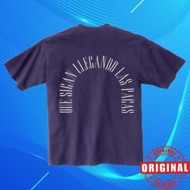 Official Interscope Records Merch Store Chino Pacas "Que Sigan Llegando Las Pacas" Purple Shirt