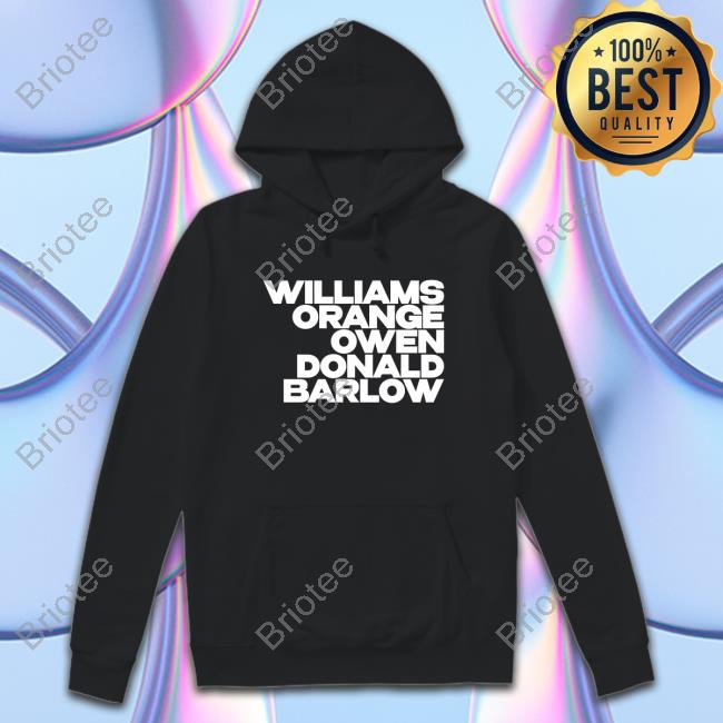 Williams Orange Owen Donald Barlow Shirt Rachel Stevens