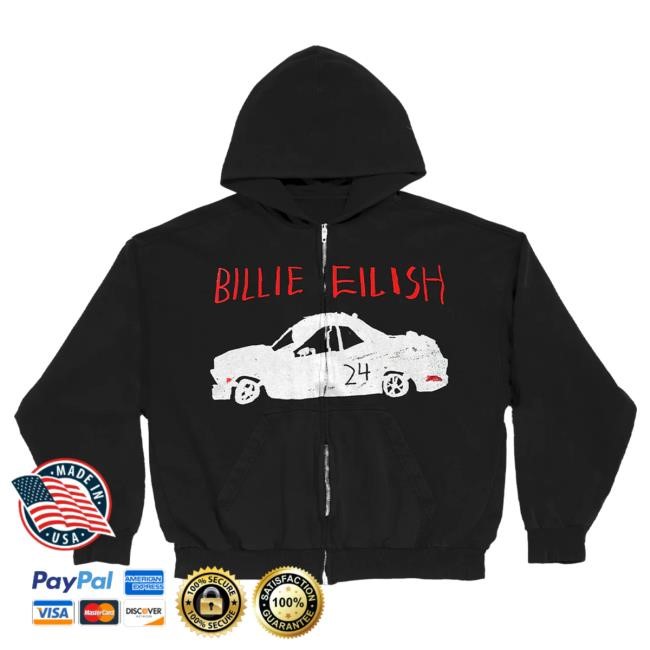 Official Billie Eilish Merch Store Dylan's T-Shirt Club x Billie 24 Birthday Hood