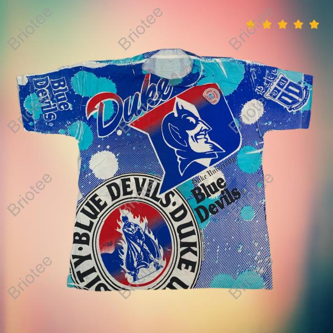 Official Joint Custody Dc Vintage Duke University Blue Devils All Over Print Tee Shirt 3D AOP