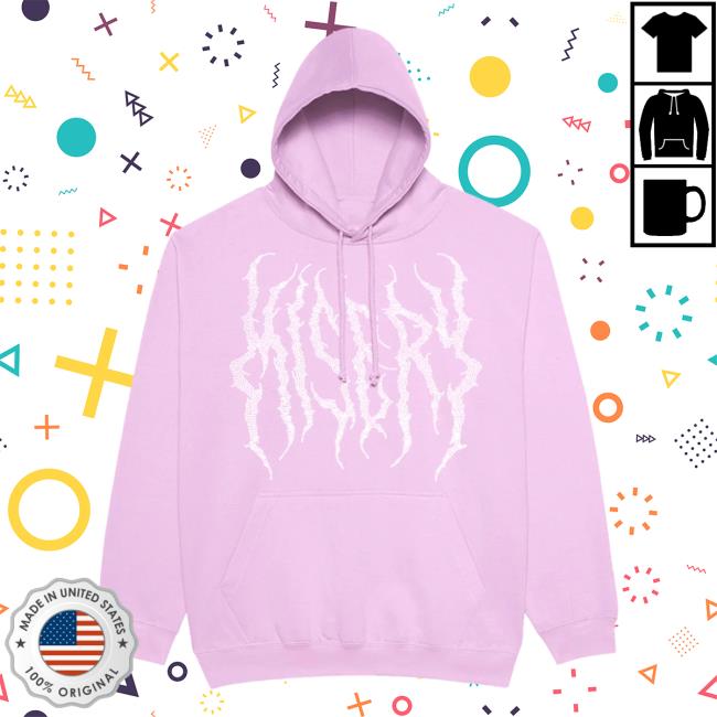 Official Misery Worldwide Misery Worldwide Death Metal Rhinestone Baby Pink Crew neck