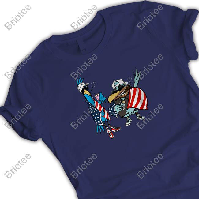 Official BreakingT Birdie Juice Flag Birds Shirt