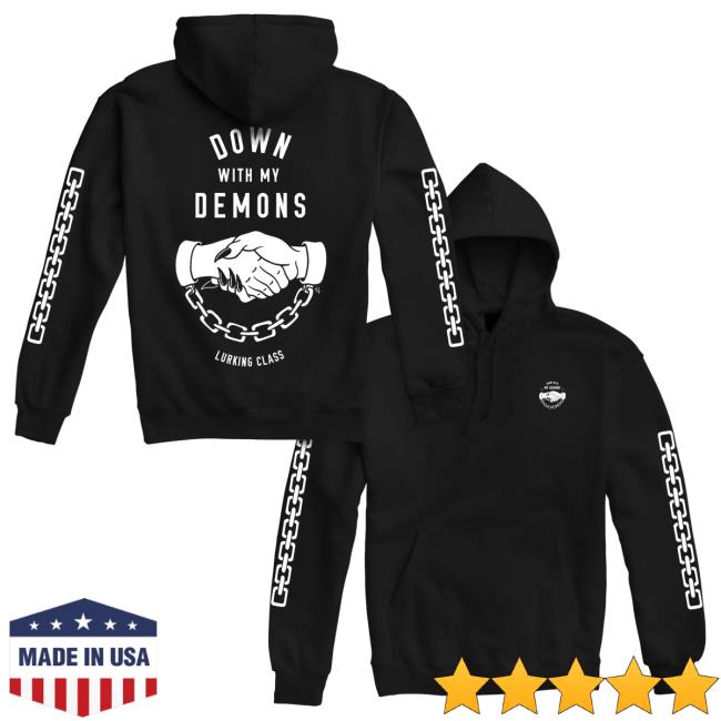 Lurking Class Clothing Down With My Demons Sweatshirt Black LurkingClass