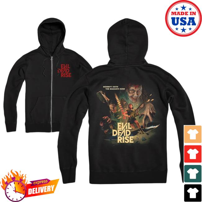 Official Cavity Colors Evil Dead Rise - Zip Up Crew neck Sweatshirt