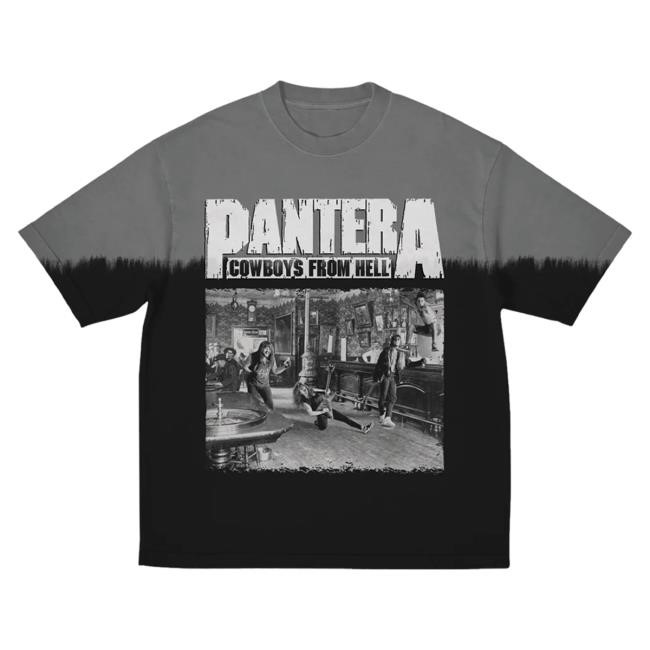 Official Pantera Merch Store Shop Cowboys From Hell Dip Dye T-Shirts