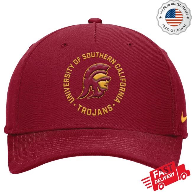 USC Trojans Nike Tommy Head U of So Cal Team Rise Primetime Structured Adjustable Snapback Cap USC Bookstores Officical