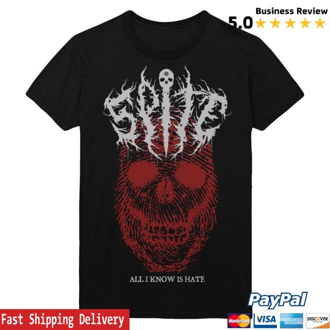Official Spite Band Rising Merch Spite Band - All I Know Is Hate Tee Risingmerch