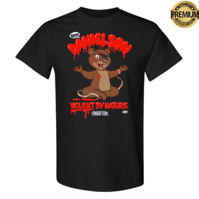 Official ShopAEW Bryan Danielson - Bcc Violent By Nature Shirt New