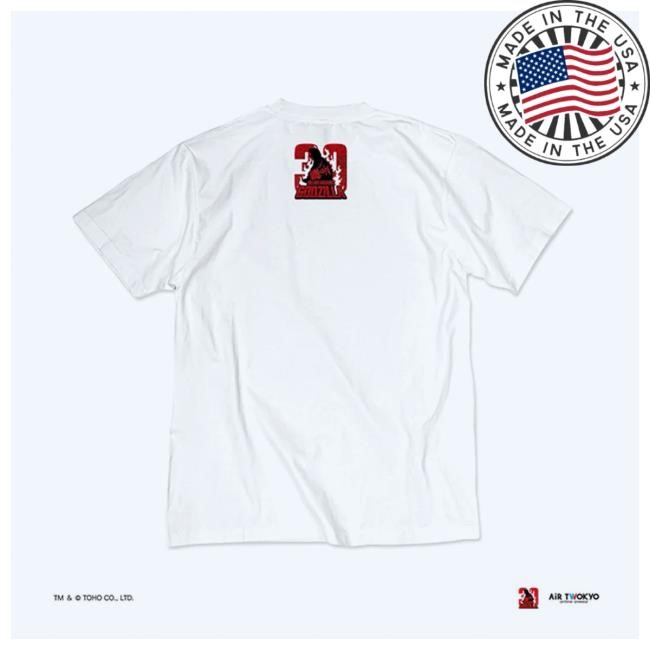 Official Godzilla Merch Store Godzilla vs. Destoroyah 30th Anniversary Scene Illustration Tees 5 (Godzilla vs. Destoroyah) White