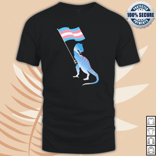 Official Trans Dinosaur Pride Flag Lgbt Gay Lesbian Hoodie