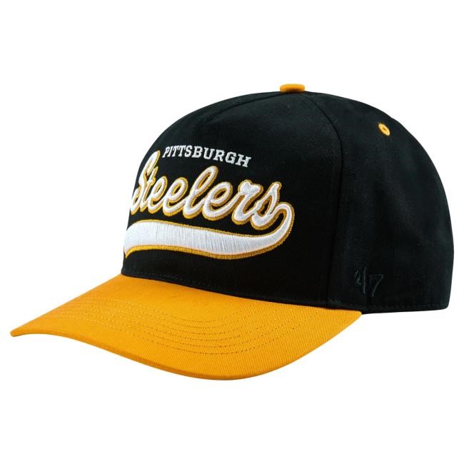 Official Golf Wang Merch Steelers Script Snapback Cap by Golf Wang x NFL