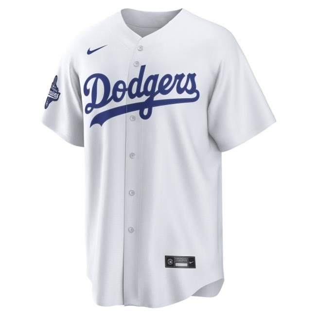 Men's Los Angeles Dodgers Shohei Ohtani Nike White 2025 World Series Champions Home Replica Jersey Tee Official MLB Shop