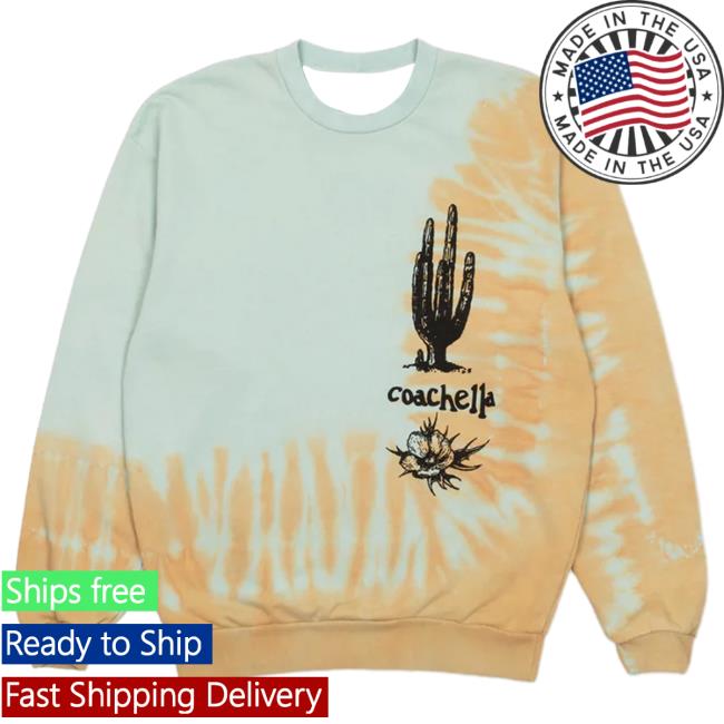 Official Coachella Merch Shop Coachella Tie Dye Long Sleeve Tee