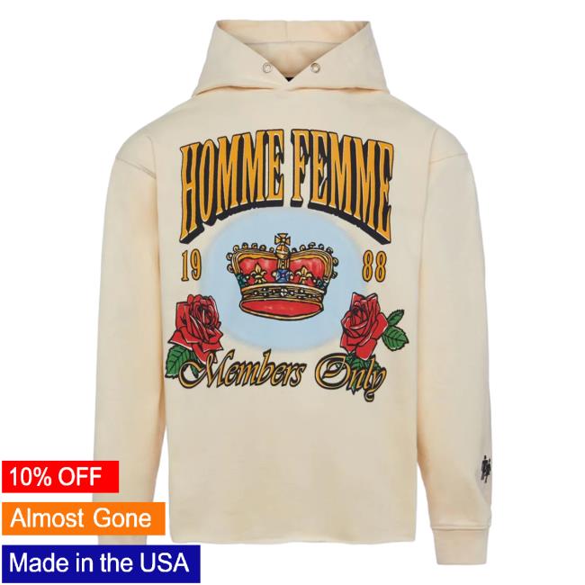 Official Fresh Society Homme + Femme "Members Only" Sweater Cream
