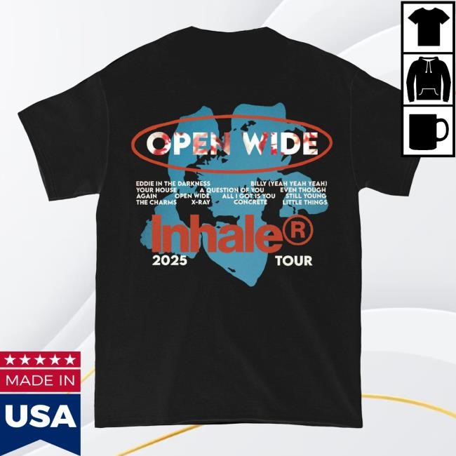 Open Wide Inhaleⓡ 2025 Tour Tee