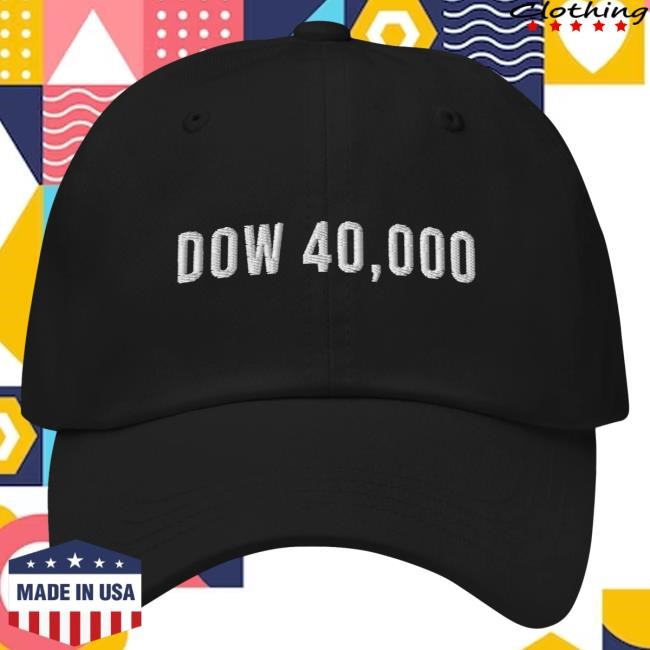 Litquidity DOW 40,000 Dad Hat - Black | Navy Litquidity Official Merch Store
