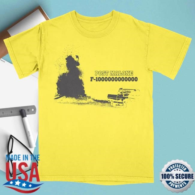 F-1 Trillion Yellow Shirt - Post Malone | Official Shop